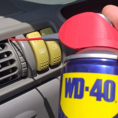 Autó szellőző tekerő gomb wd40