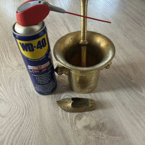 Réz mozsár csillogása