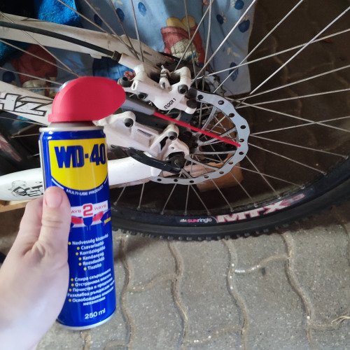 Bicikli lánc és a WD40