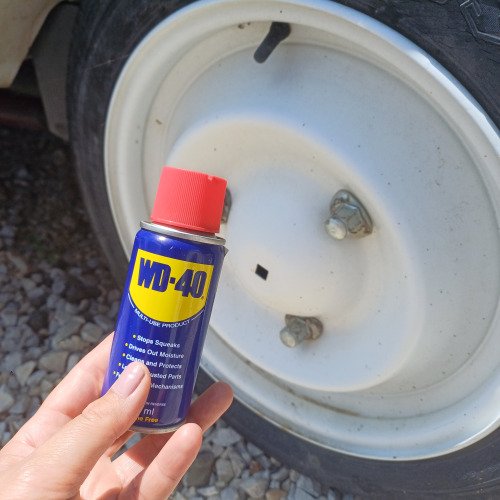 Old timer kisautó kerék felújítása WD-40-el