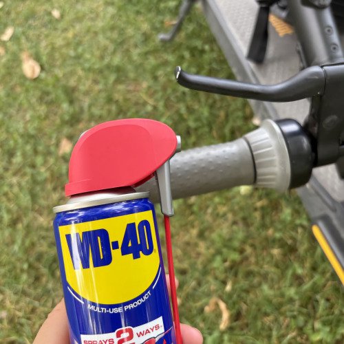 Gázkar karbantartás WD-40-el