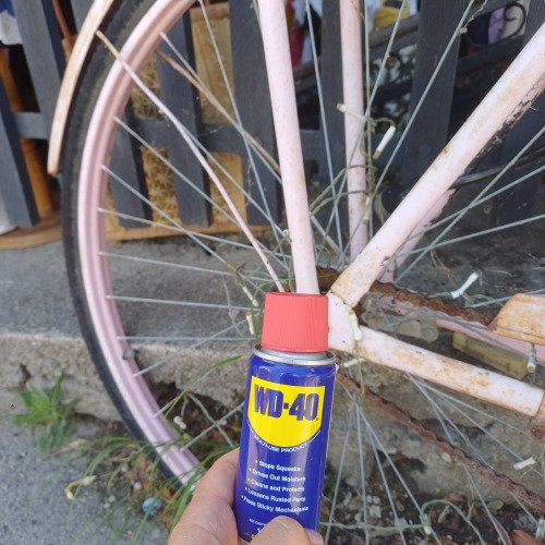Bicikli karbantartás wd-40-el