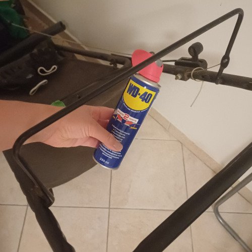 Fűnyíró karbantartás wd-40-el