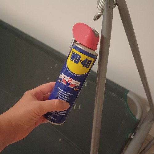 Hintaágy kezelése wd40-el