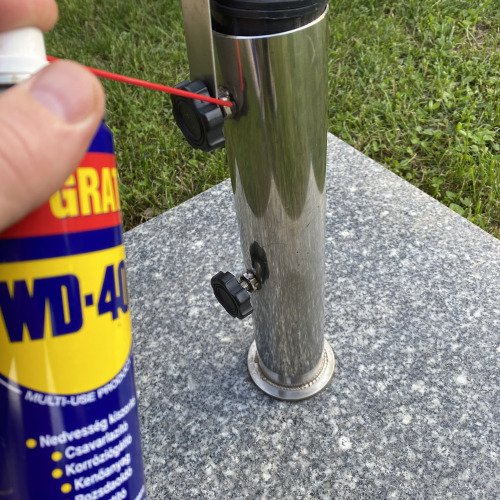 Napernyő talp csavarok felújítása