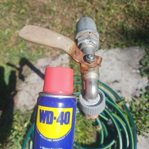 Kerti csap felújítás WD-40-el