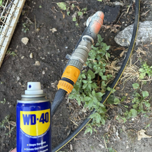 Kerti csap kezelése WD40-el