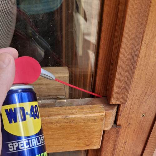 Üveg ajtó wd40