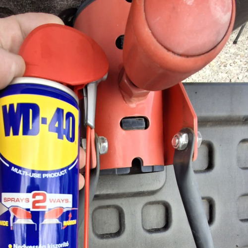 Kosárlabda palánk tekerő wd40