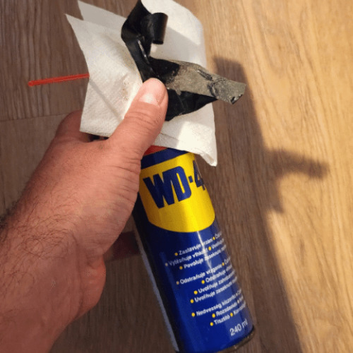 Padló felújítása WD-40-el
