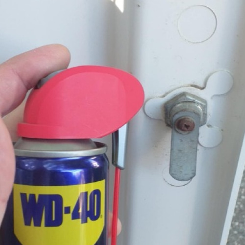 Gázóra szekrény zár wd40