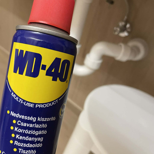 Lefolyócső javítás WD40-el