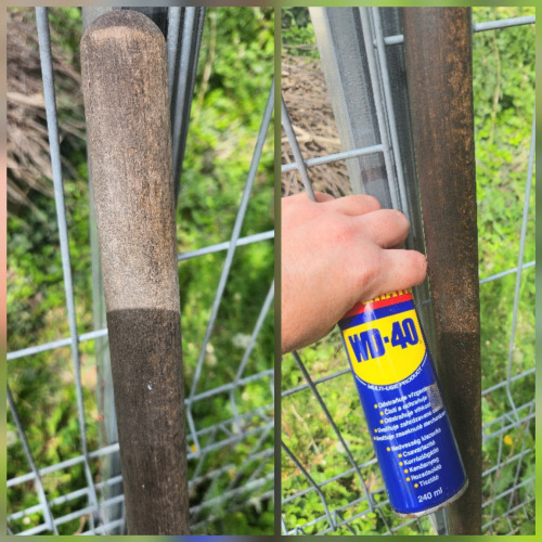 Napszivta szerszámnyelek felújítása WD-40-el