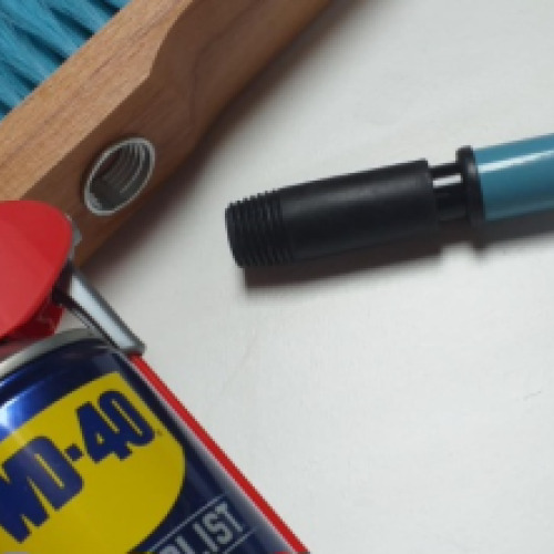Beszorúlt söprű nyél wd40