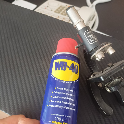 Mikroszkóp felújítás WD-40-el