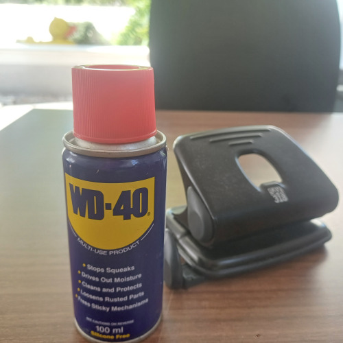 Lyukasztó felújítás WD-40-el