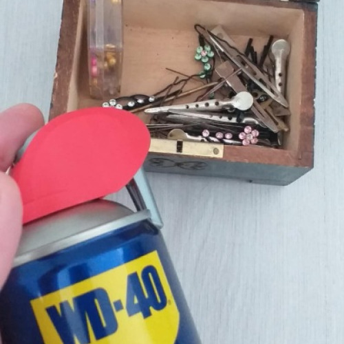 Csatos láda wd40