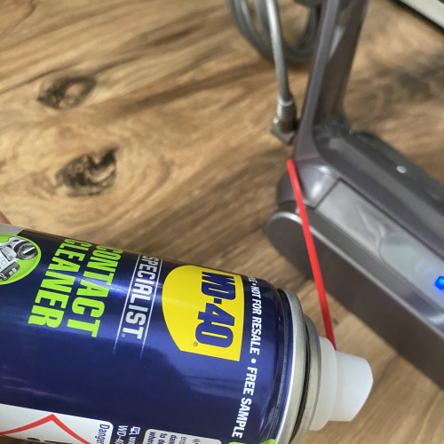 Töltő fej tisztítása WD-40el