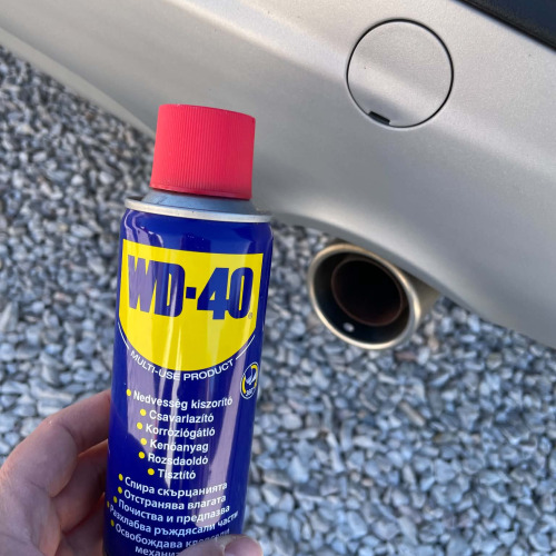 Kipufogó tisztítás/karbantartás WD40-el