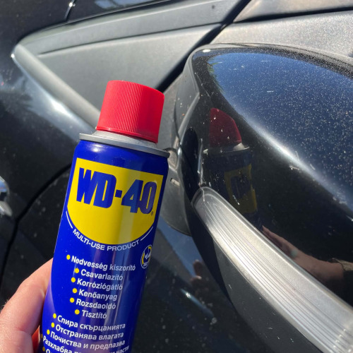 Visszapillantó karbantartás WD40-el