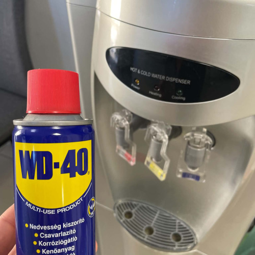 Vízadagoló karbantartás WD40-el