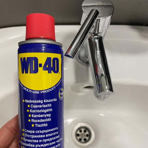 Csaptelep karbantartás WD40-el