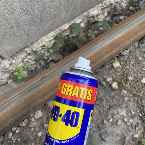 Menet kenése WD-40el