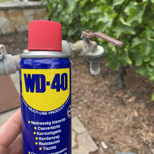 Csap karbantartása WD40-el