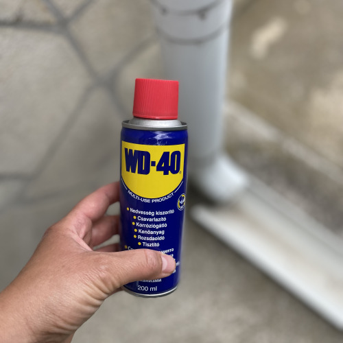 Eső csatorna karbantartás WD40-el