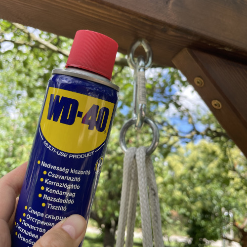 Hinta karabiner karbantartása WD40-el