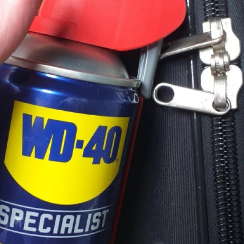 Szoruló cipzár wd40
