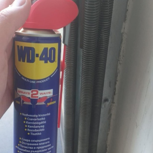 Garázskapu rugó wd40