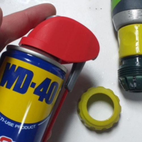 Locsoló csatlakozó kenése wd40-nel