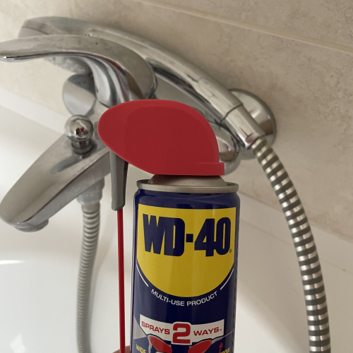 Csaptelep  karbantartása WD40-el