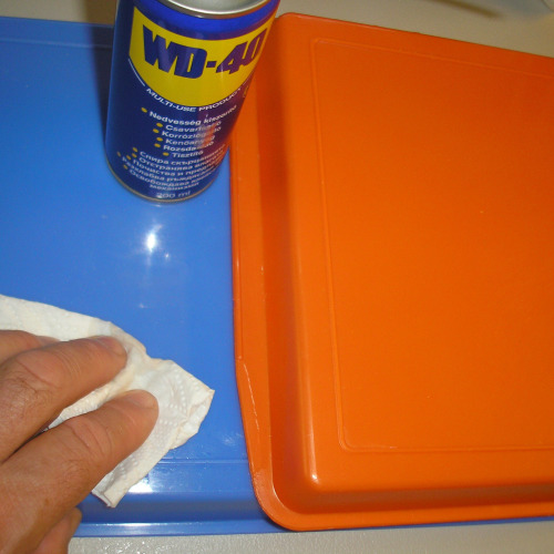 Matricák eltávolítása WD-40-nel