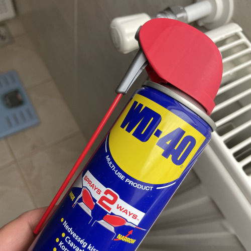 Radiátor karbantartás WD40-el