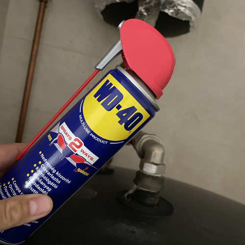 Bojler karbantartás WD40-el