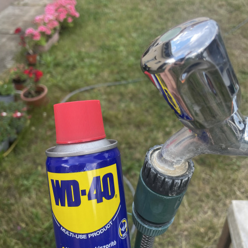 Kerti csap felújítás WD40-el