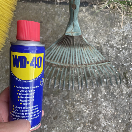 Gereblye felújítás WD40-el