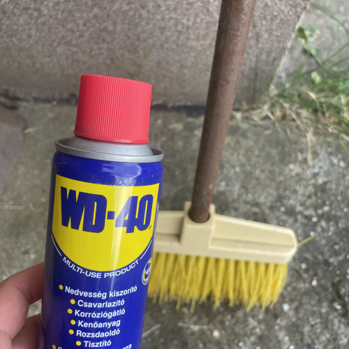 Seprű felújítás WD40-el