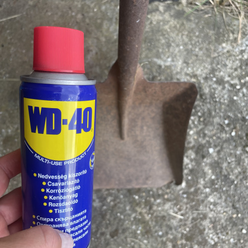 Lapát felújítás WD40-el