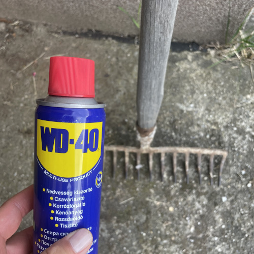 Gereblye felújítás WD40-el