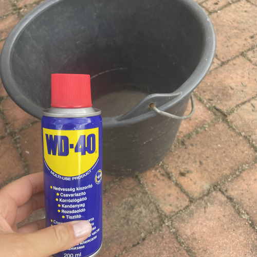 Vödör felújítás WD40-el