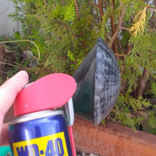 Locsoló fej tisztítás wd40