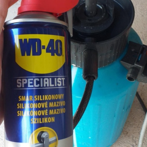 Permetező kenése wd40-nel