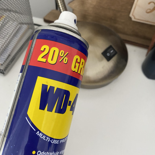 Antik lámpa karbantartása WD-40el