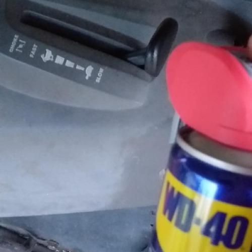 Fűnyíró traktor fokozat állító kar wd40