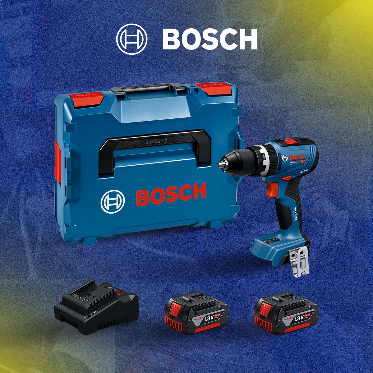 BOSCH akkumulátoros ütvefúró-csavarbehajtó L-Boxx-ban